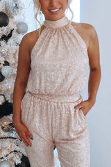 Shine Halter Neck Jumpsuits