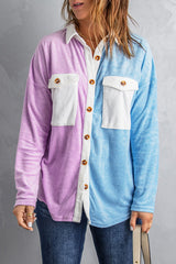Colorblock Fleece Shirt