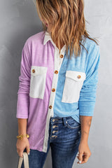 Colorblock Fleece Shirt