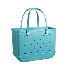 Women's Beach Printed Basket Hole Handbags