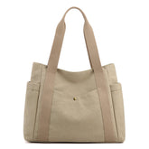 Big Shoulder Canvas Women's Large Stylish Artistic Simple Tote Bags