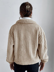 Women's Coats Casual Lapel Plush Thickened Coat