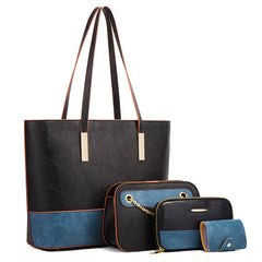 Color Women's Child Shoulder Large Splicing Shoulder Bags