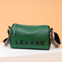 Women's Cow Leather Letters Small Casual Shoulder Large Crossbody Bags