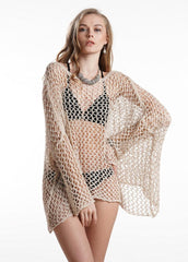 Long Sleeve Cut Out Cover Up