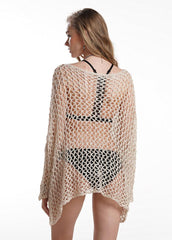 Long Sleeve Cut Out Cover Up