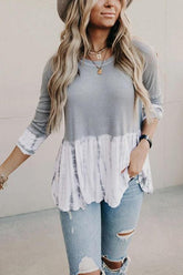 Brooke Ombre Peplum Top