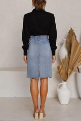 Button Cuffed Sleeve Shirt