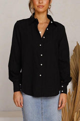 Button Cuffed Sleeve Shirt