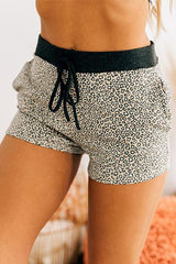 Leopard Stripe T Shirt Short Set