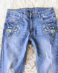 90s Vintage Ripped Fringe Hem Low Waist Jeans