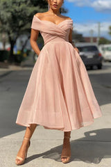 Strapless High Waist Prom Dress