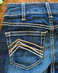 70s Vintage Embroidery Pocket Zip Fly Low Waist Jeans