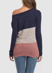 Color Block Round Neck T-shirt