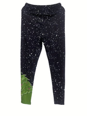 Comfortable Christmas Tree Print Elastic Waist Skinny Leggings