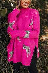 Cozy and Kind Leopard Relaxed Knit Sweater