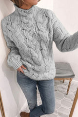 Bonfire Weather Cable Knit Sweater