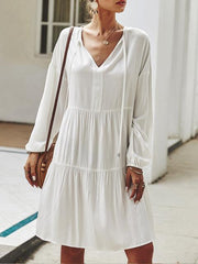 Long Sleeve Loose Midi Dress
