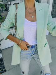 Women's Blazers Long Sleeve OL Temperament Slim Blazers