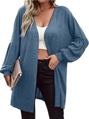 Women's Cardigans Solid Color Fashion Knitting Long Sleeved Cardigan