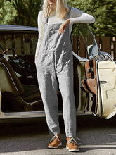 Women's Jumpsuits Casual Pocket Belted Adjustable Jumpsuit