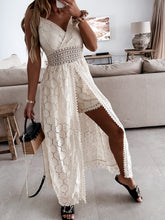 Women's Jumpsuits Sling Lace Hollow Irregular Jumpsuit