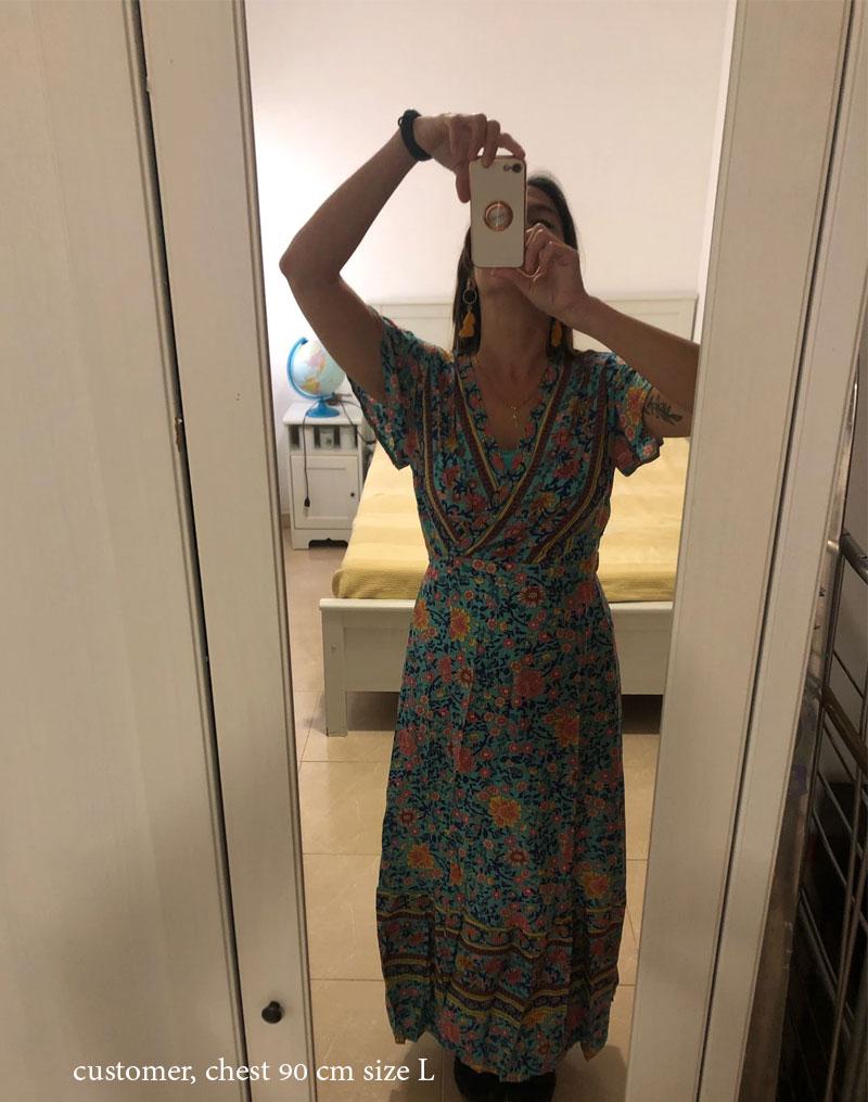 Boho Maxi Dress, Sundress, Wrap Dress, Red Ruby