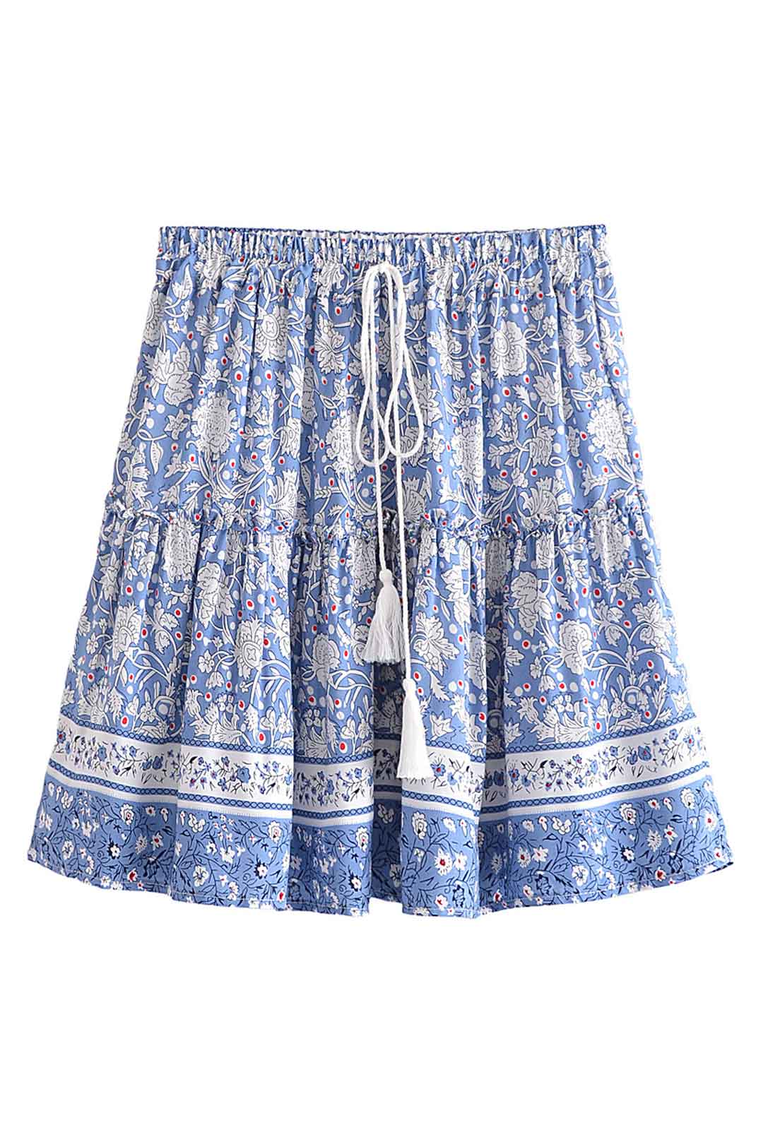 Boho Skirt, Hippie Skirts, Mini Skirt, Blue Sky and Daisy