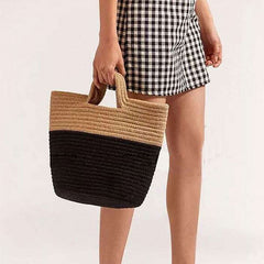 Boho Bag, Woven Straw Handbag, Tia Bag