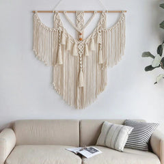 Boho Macrame Wall Hanging - Handwoven Tapestry - Bohemian Home Decor Elowen