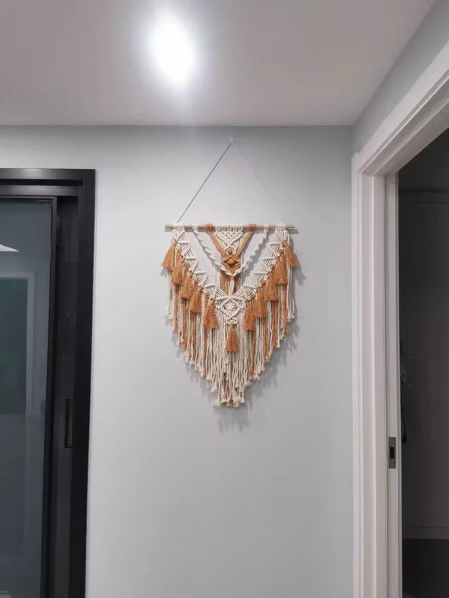 Boho Macrame Wall Hanging - Handwoven Tapestry - Bohemian Home Decor Ceija