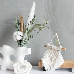 Boho Mini Macrame Wall Hanging - Handcrafted Tapestry - Children's Room Home Decor