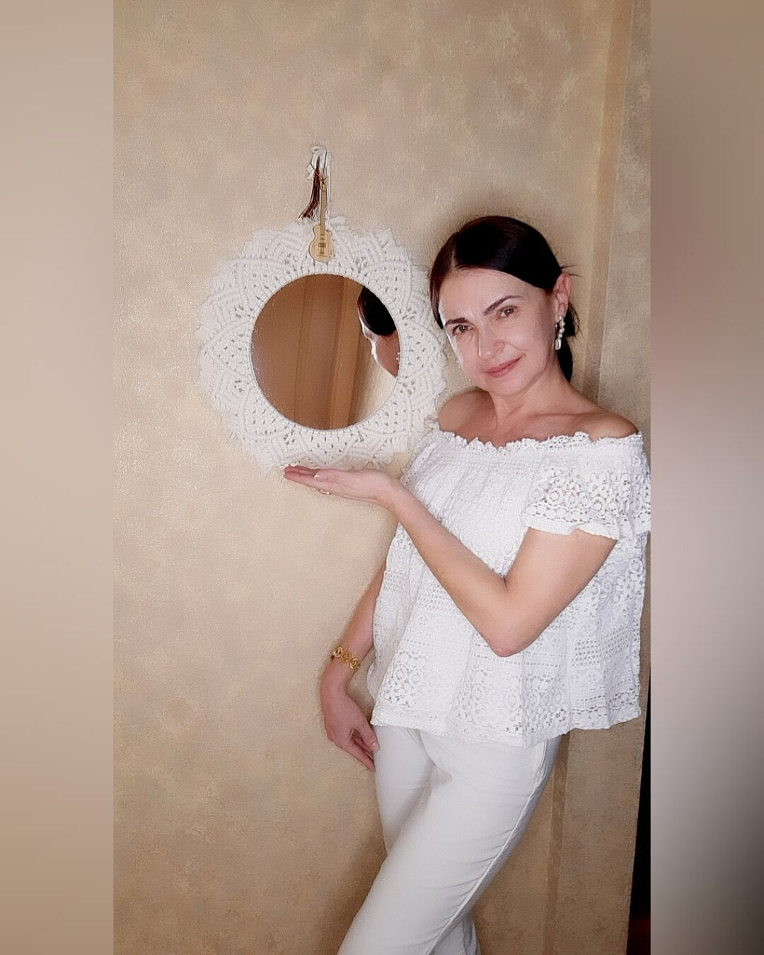 Bohemia Macrame Decorative Mirror Wall - Boho Round Mirrors Home Decor