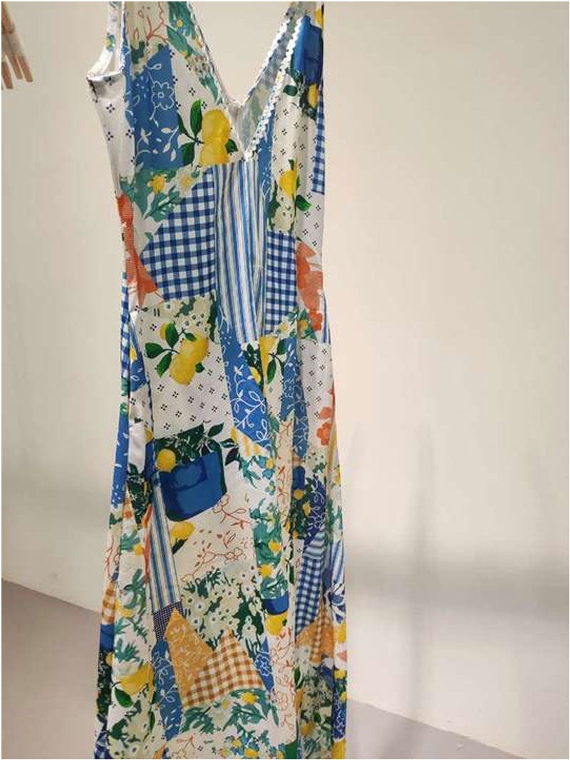 Boho Beach Dress - Printed Summer Dress for Your Holiday Getaway Hannah