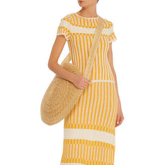 Boho Bag, Woven Straw Bag, Rattan Bag, Brown Alexandra