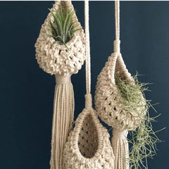 Macrame Rope Plant Wall Hanging - Boho Home Decor