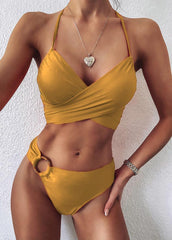 Leopard Patchwork Bikini Set