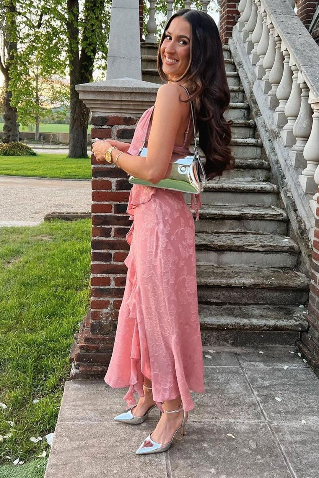 Boho Beach Dress - Ruffled Floral Dress for Your Summer Vacation Vibes Olivia