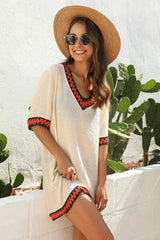 Midi Dress, Beach Dress, Cover up Dress,, Black, White, Navy Kate