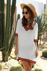 Midi Dress, Beach Dress, Cover up Dress,, Black, White, Navy Kate