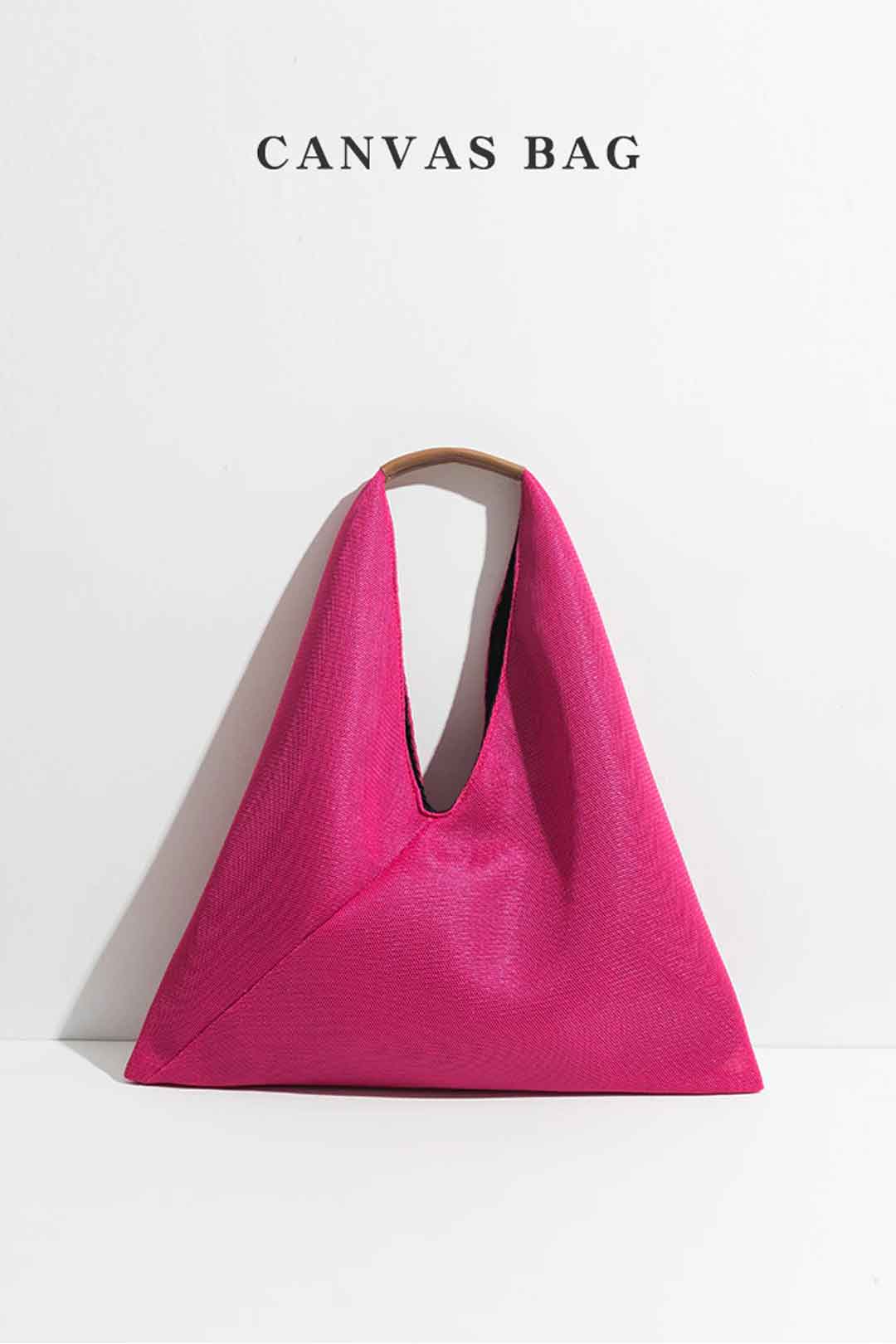 Boho Bag, Hobo Bags, Triangle Fabric Bag in Pink, Blue, Black, Green