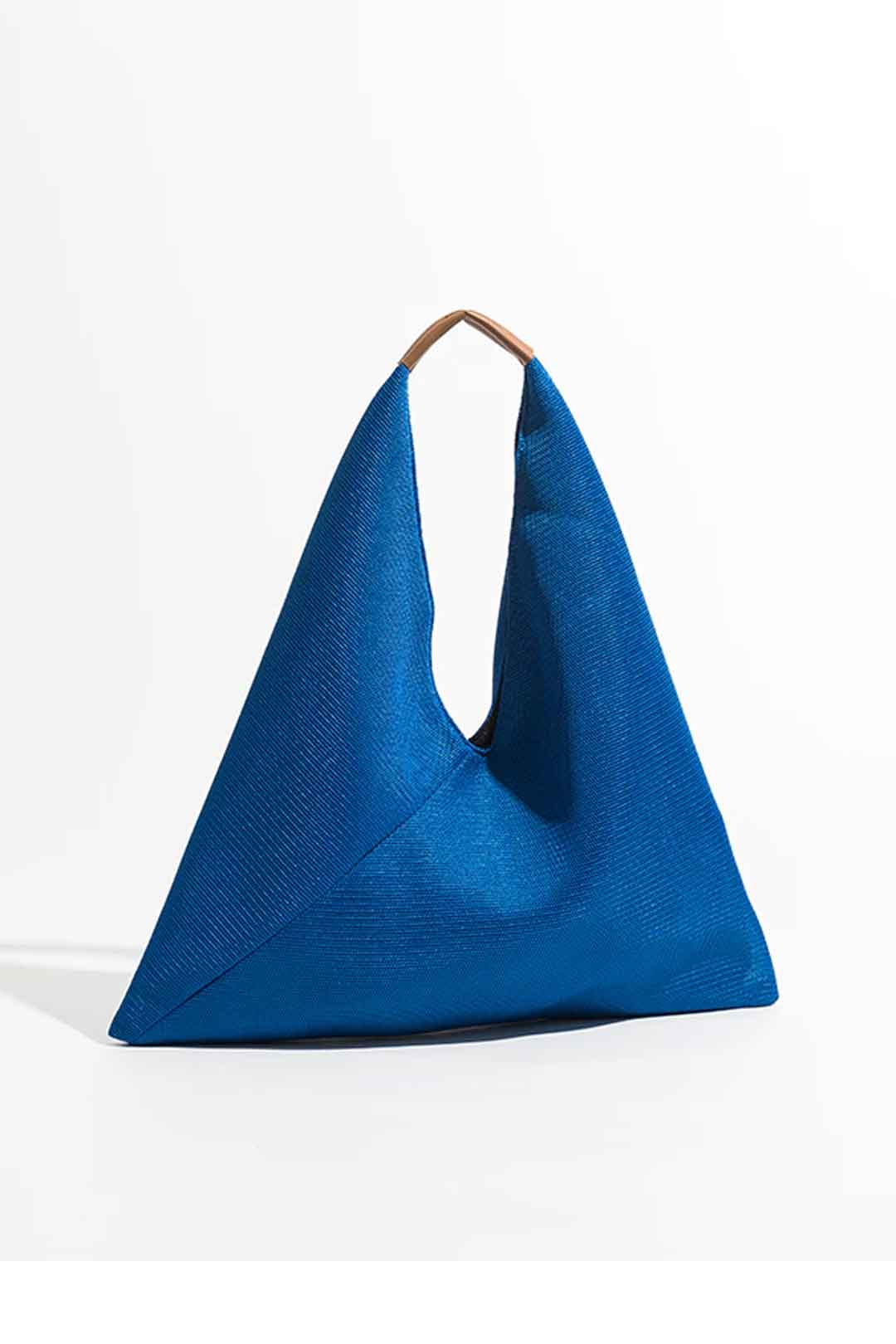 Boho Bag, Hobo Bags, Triangle Fabric Bag in Pink, Blue, Black, Green