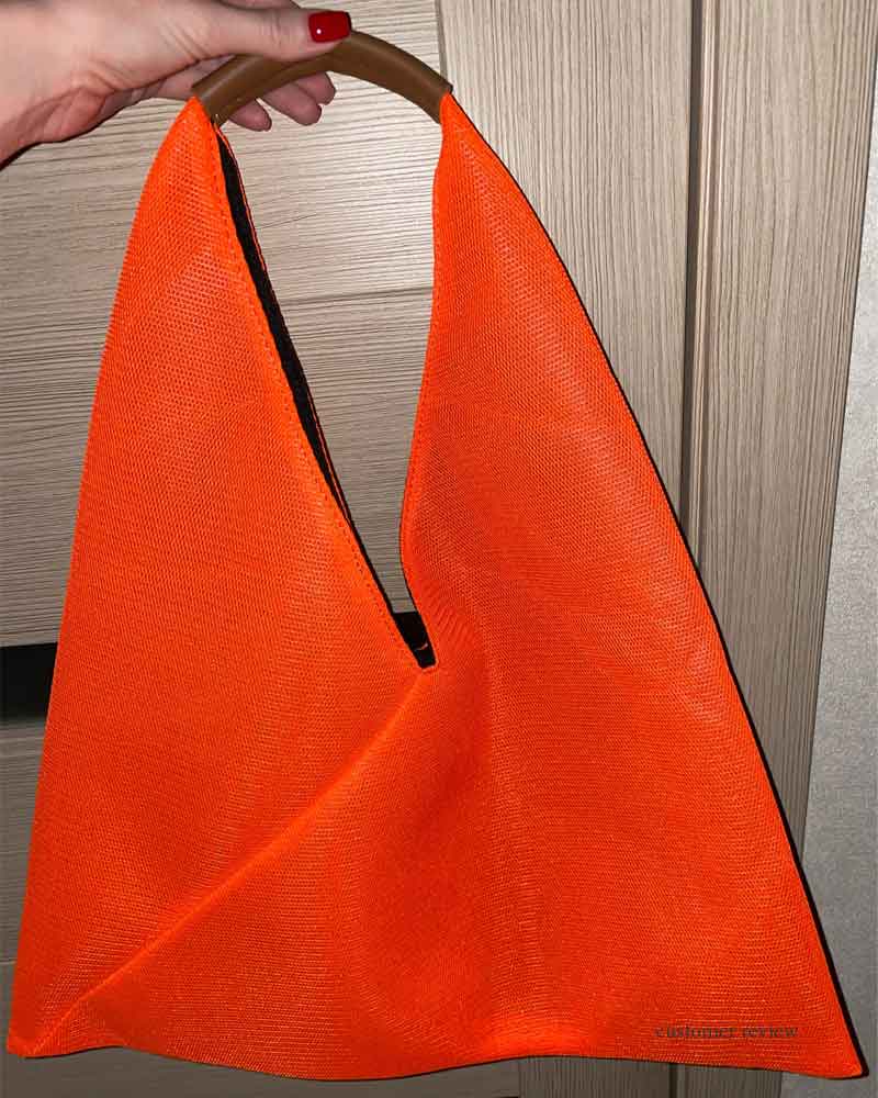 Boho Bag, Hobo Bags, Triangle Fabric Bag in Pink, Blue, Black, Green