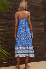 Boho Mini Dress Strappy Sundress, Blue Gypso