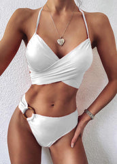 Leopard Patchwork Bikini Set