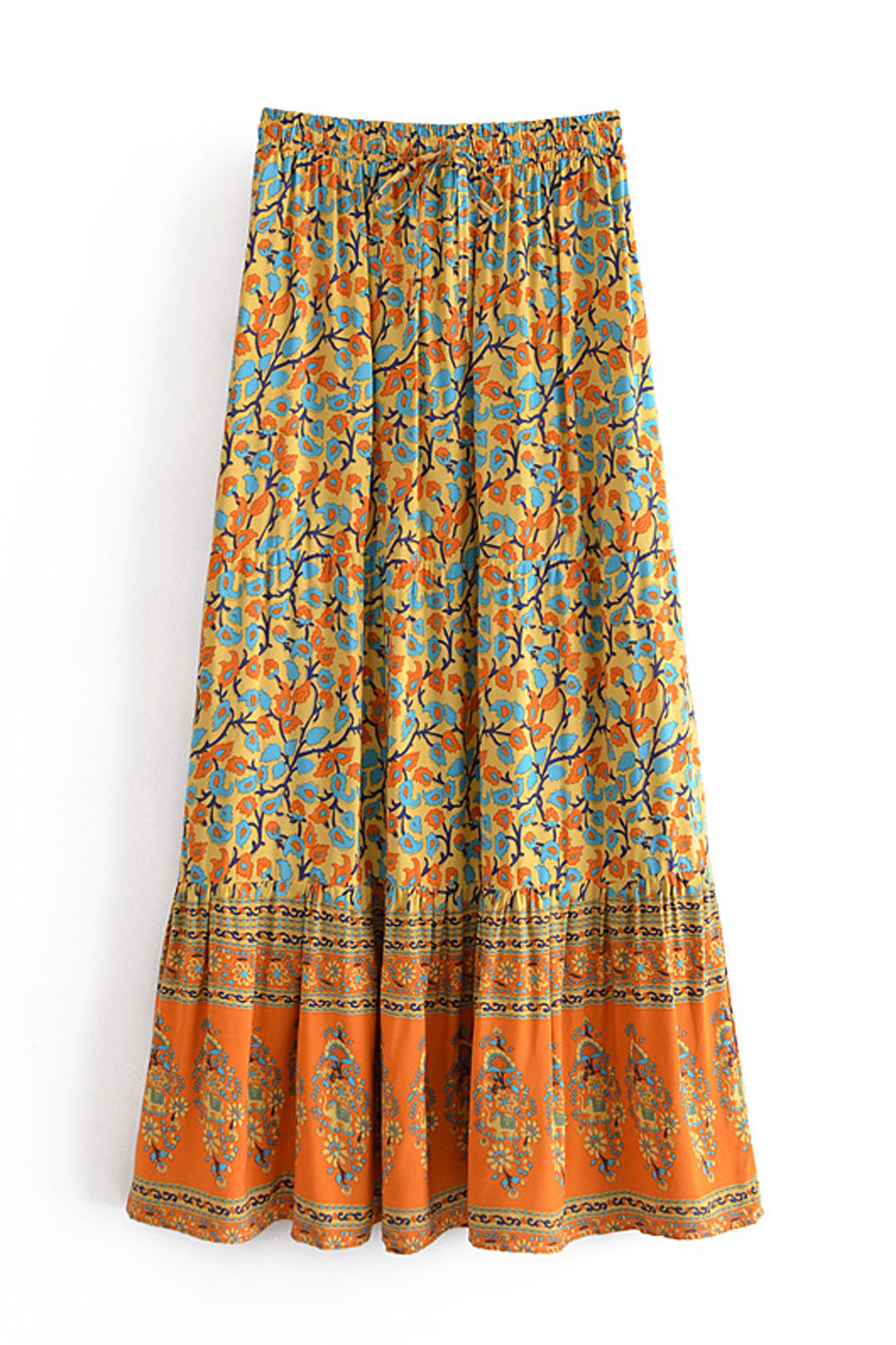 Boho Skirt, Hippie Skirts, Maxi Skirt, Calla in Orange