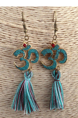 Boho Earrings, RH Dangle Earrings, Blue Ohm Yoga