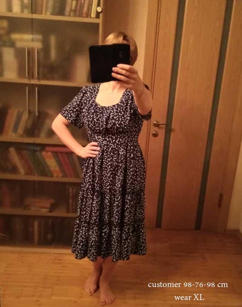 Boho Midi Dress, Mia Raffle Red Heart in Red