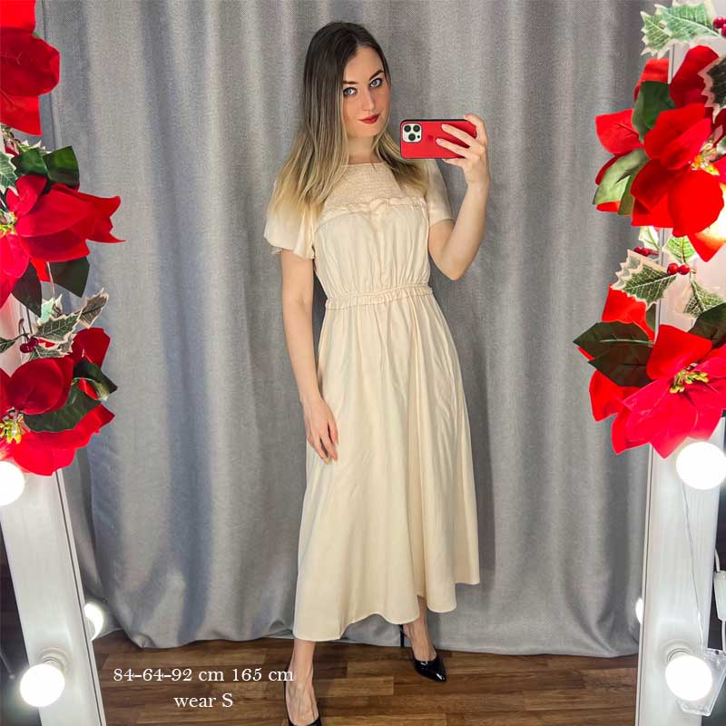 Boho Midi Dress, Ruffle Grace in Yellow