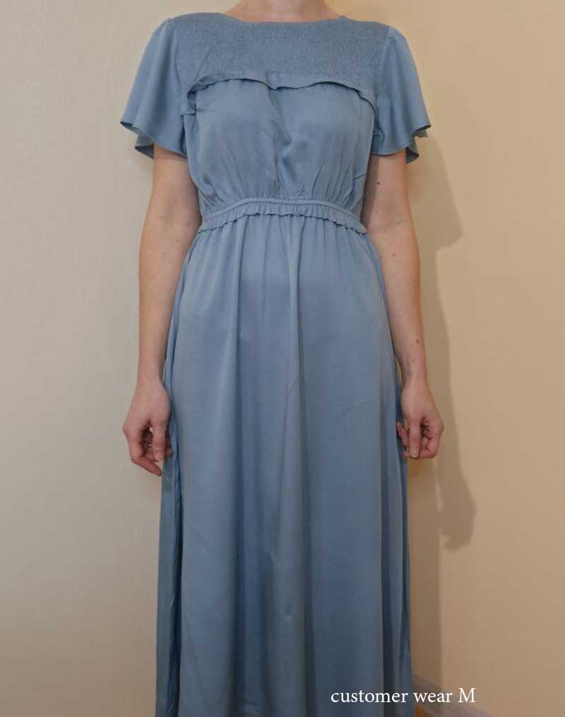 Boho Midi Dress, Ruffle Grace in Ivory